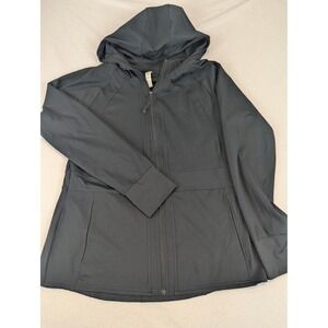 RBX Active Women's Black Full Zip Hooded Outdoor Jacket XL Athletic Athleisure